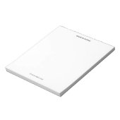 抽象的なボーダーがおしゃれな名入りのノート ノートパッド (回転)