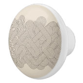 抽象的なボーダー セラミックノブ (右)