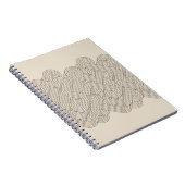 抽象的なボーダー ノートブック (右側)