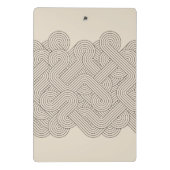 抽象的なボーダー ミニクリップボード (裏面)