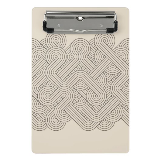 抽象的なボーダー ミニクリップボード (正面)