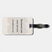 抽象的なボーダー ラゲッジタグ (裏面横)