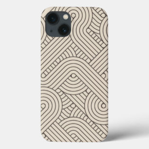 抽象的なボーダー iPhone 13ケース