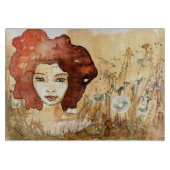 抽象的なポートレート3 カッティングボード (正面)