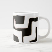 抽象的なマグカップ ジャンボコーヒーマグカップ (右)