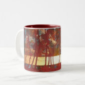 抽象的なマグ ツートーンマグカップ (正面左)