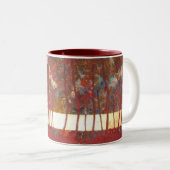 抽象的なマグ ツートーンマグカップ (正面右)