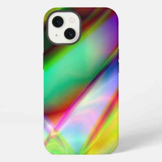 抽象的なマルチカラーiPhoneハードケース iPhoneケース (裏面)