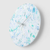 抽象的なマンダラ ラージ壁時計 (傾斜)