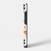 抽象的なミッドセンチュリー iPhoneケース (左側面)