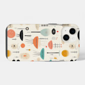 抽象的なミッドセンチュリー iPhoneケース (裏面横)