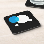 抽象的なミニマリストデザイン コースター (左側)