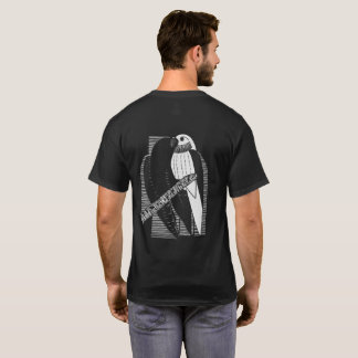 抽象的なミニマリスト動物アート インコ Tシャツ
