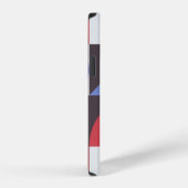 抽象的なミニマル幾何学シームレスパターン iPhoneケース (右側面)
