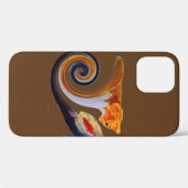 抽象的なミュージカルアートの金魚とジンジャーキャット Case-Mate iPhoneケース (裏面 (横))