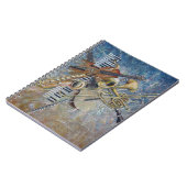 抽象的なメロディーのノート ノートブック (左側)