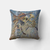 抽象的なメロディーの枕 クッション (裏面)