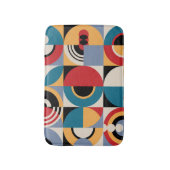 抽象的なメンフィス:幾何学的なヴィンテージスタイル バスマット (正面縦)