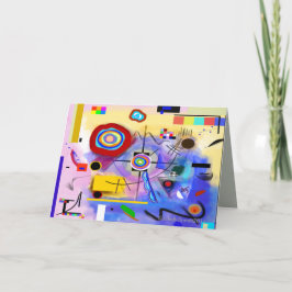 抽象的なモダンなグリーティングカード カード