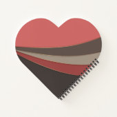 抽象的なモダンな幾何学的シンプルプリント ノートブック (裏面)