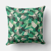 抽象的なモダンな幾何学的三角形の形 クッション (裏面)