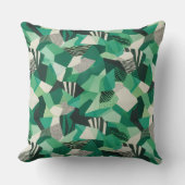 抽象的なモダンな幾何学的三角形の形 クッション (正面)