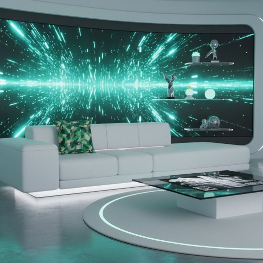 抽象的なモダンな幾何学的三角形の形 クッション