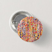 抽象的なモダンな野の花のフラワーボタニカルガーデン 缶バッジ (正面&裏面)