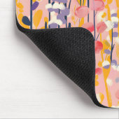 抽象的なモダンな野生の花の植物園 マウスパッド (コーナー)