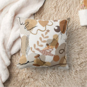 抽象的なモダンアートのクッションカバー クッション (ブランケット)