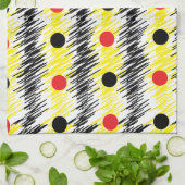 抽象的なモダンドット キッチンタオル (折り畳み)