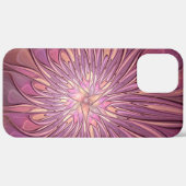 抽象的なモダンフローラル・フラクタルアート ベリーカラー Case-Mate iPhoneケース (裏面 / 右)