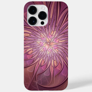 抽象的なモダンフローラル・フラクタルアート ベリーカラー Case-Mate iPhone 14 PRO MAXケース