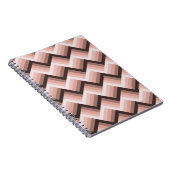 抽象的なモダン 3D ストライプ シームレス ノートブック (右側)