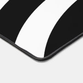 抽象的なモノクロの波線 デスクマット (コーナー)