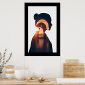 抽象的なモロッコのドアウェイウォールアート ポスター (キッチン)