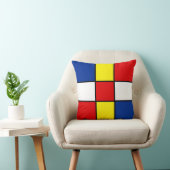 抽象的なモンドリアンスタイルの四角形のクッションカバー クッション (椅子)