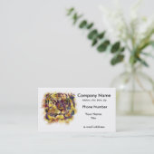 抽象的なライオンPaintng 名刺 (スタンド正面)