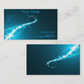 抽象的なライトおよび色の名刺 名刺 (正面/裏面)