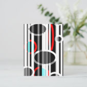 抽象的なラインおよびElipses ポストカード (スタンド正面)