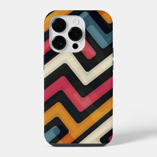 抽象的なラインアート iPhoneケース (裏面)
