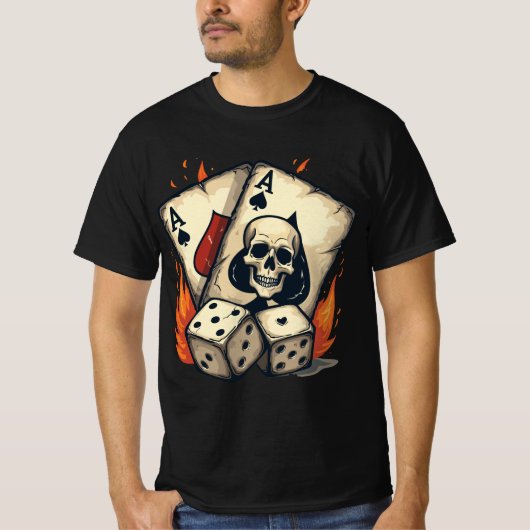 抽象的なラインアートTシャツ Tシャツ (正面)