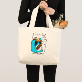 抽象的なライン ラージトートバッグ (正面(商品))