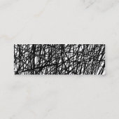 抽象的なライン-金ゴールド スキニー名刺 (裏面)