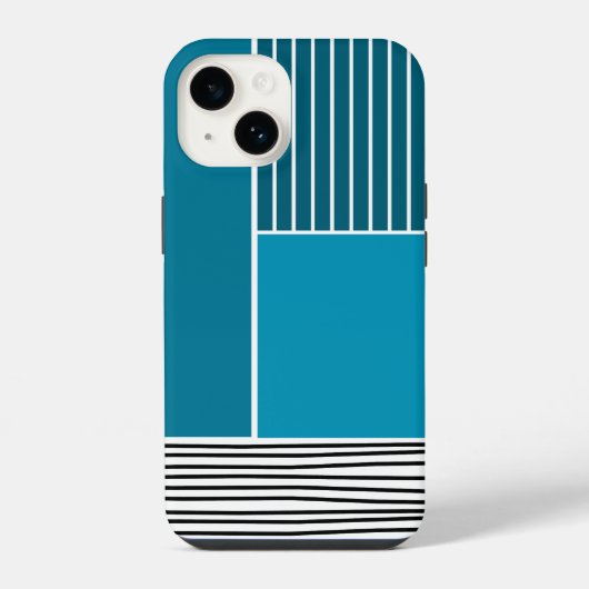 抽象的なライン iPhoneケース (裏面)