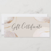 抽象的なラグジュアリー ウォーターカラー ギフト券 (正面)