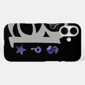 抽象的なラベンダーとバイオレットのiPhoneケース トレンドデザイン Case-Mate iPhoneケース (裏面 (横))