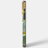 抽象的なリキッドマーブルストーンのテクスチャ背景 Case-Mate iPhoneケース (裏面 / 左)