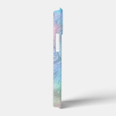 抽象的なリキッドマーブルストーンのテクスチャ背景 Case-Mate iPhoneケース (裏面 / 右)