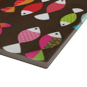 抽象的なレトロの魚の水中パターン2 カッティングボード (角)